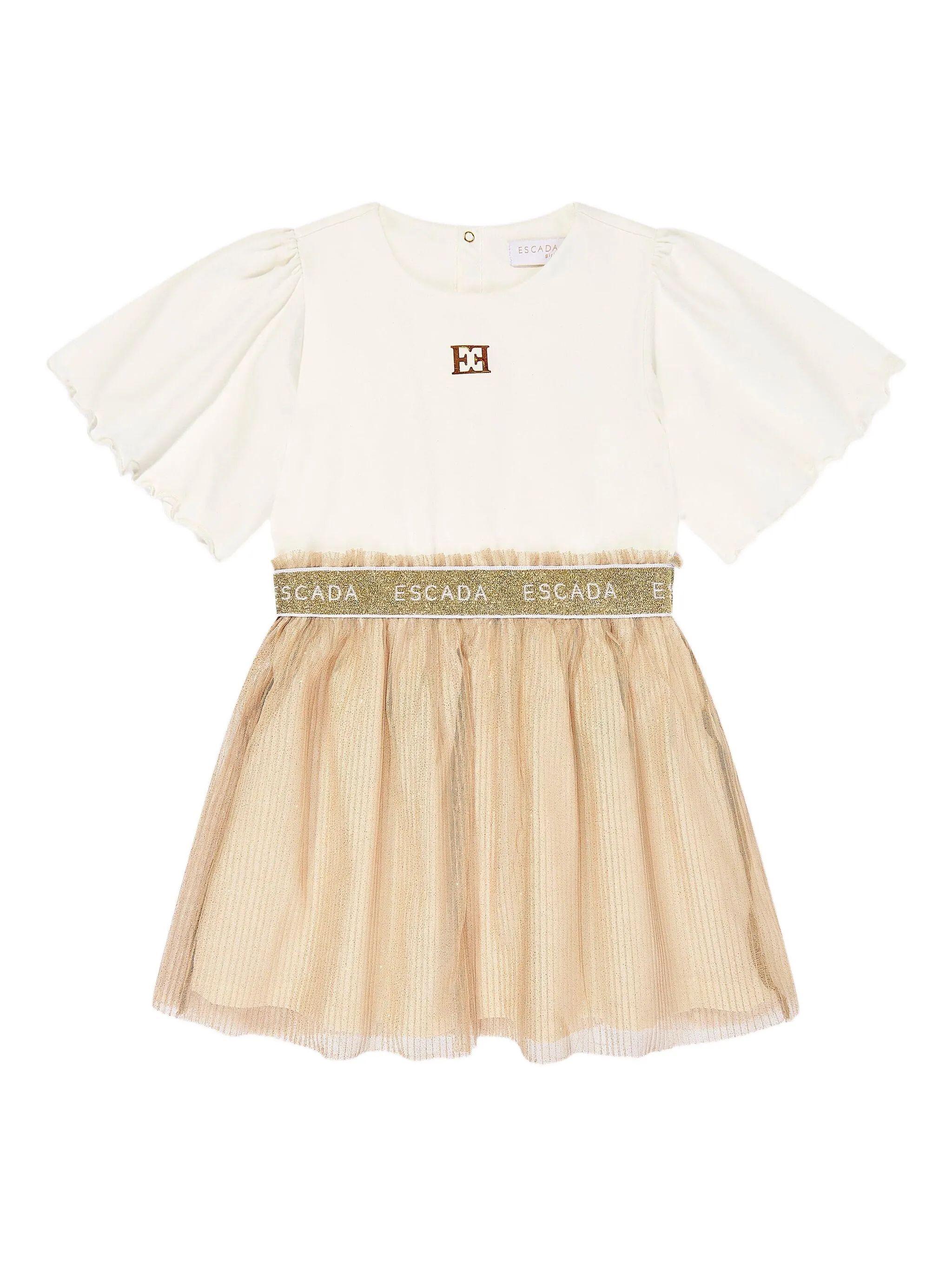 

Тюлевое платье с логотипом Escada Kids, нейтральный