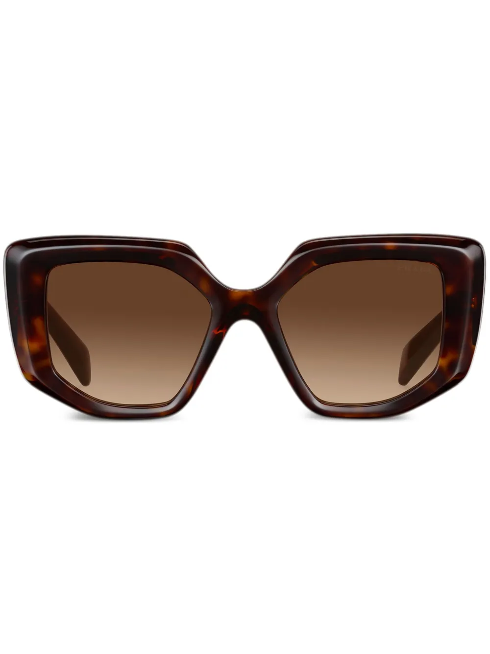 

Солнцезащитные очки в оправе черепаховой расцветки Prada Eyewear, коричневый