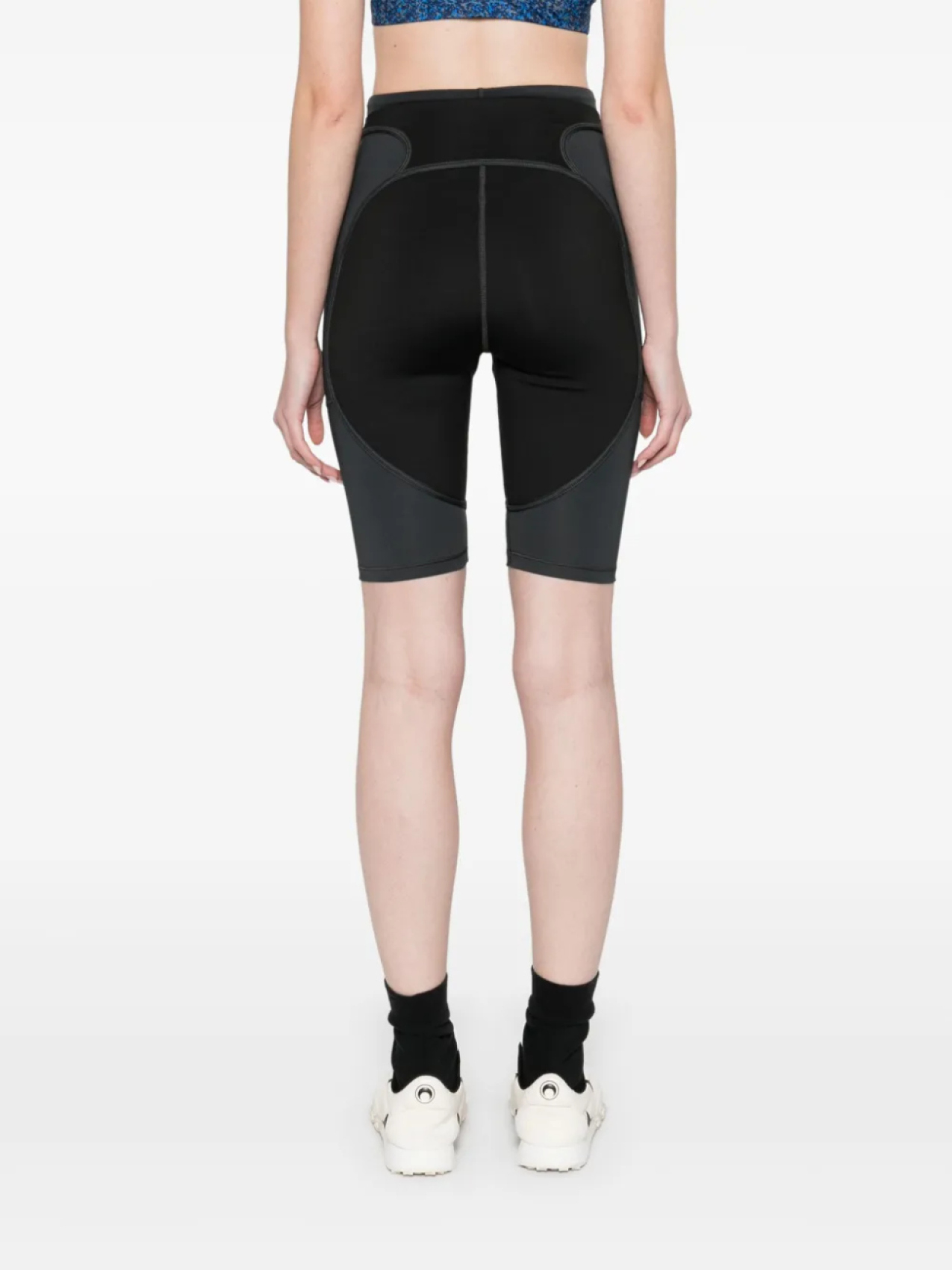 Велосипедные шорты adidas by Stella McCartney с многослойными деталями, черный — фото 4