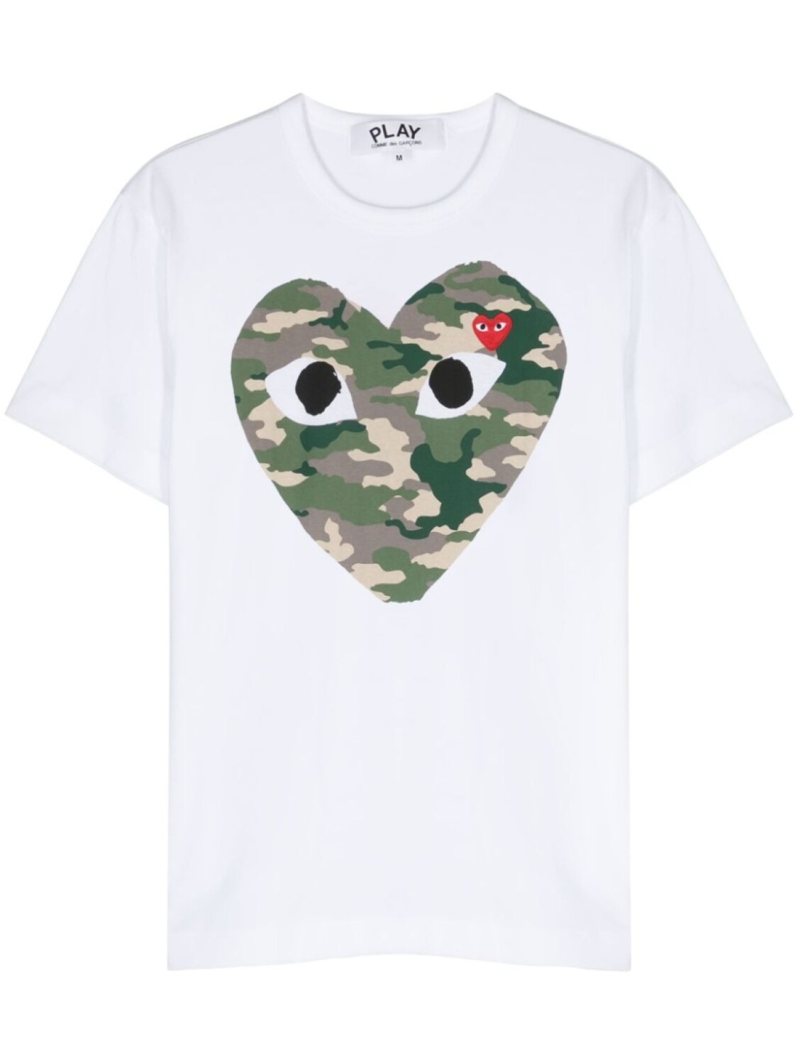 

Comme Des Garçons Play футболка с камуфляжным принтом, белый