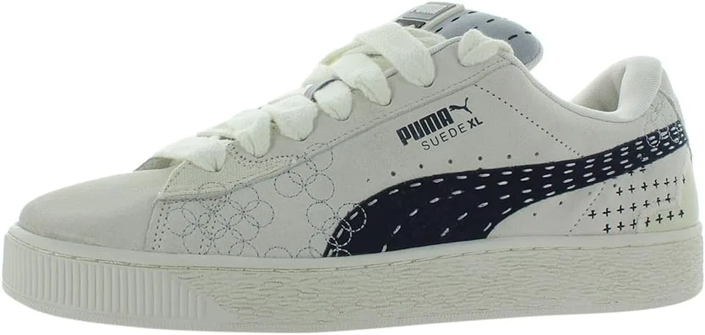 Кроссовки PUMA Suede XL, цвет Warm White/Vapor Gray/White-white