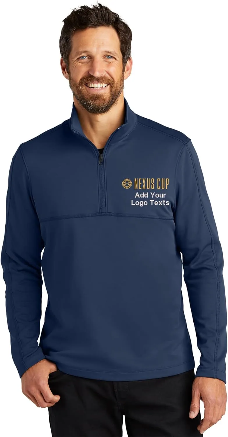 

INK STITCH Custom F804 мужской флисовый пуловер на молнии с вышивкой