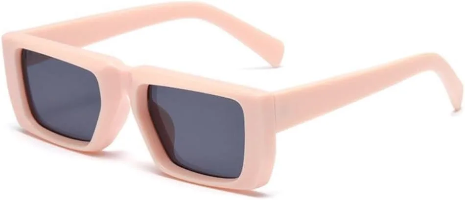 

Маленькие солнцезащитные очки для женщин, модный тренд, стимпанк, мужские винтажные роскошные прямоугольные солнцезащитные очки в стиле панк DSXLY, X-c8-powder