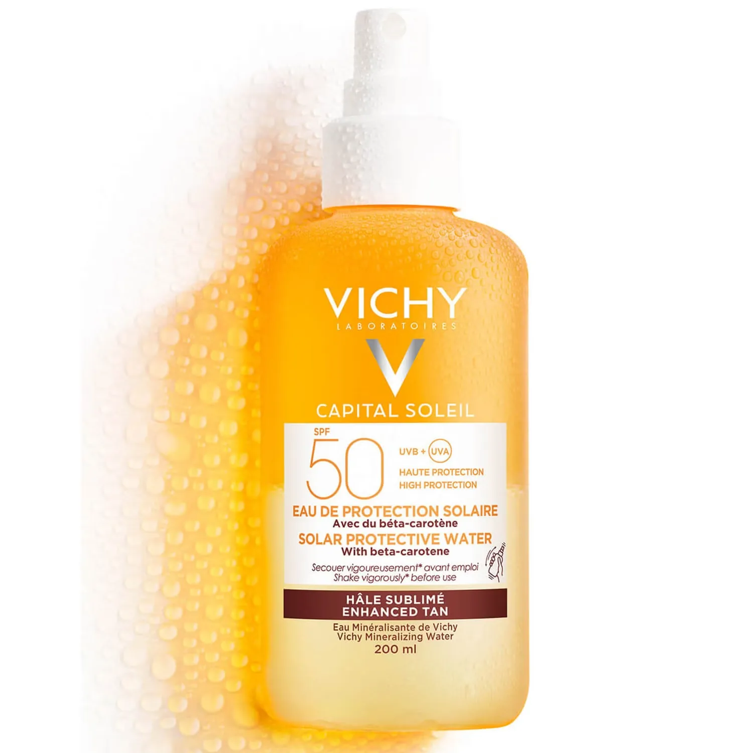 Capital Soleil Солнцезащитная вода для загара SPF50 200 мл Vichy — фото 2
