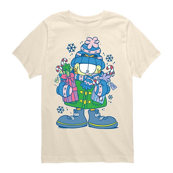 

Футболка с принтом Garfield для мальчиков 8-20 Licensed Character, Cream