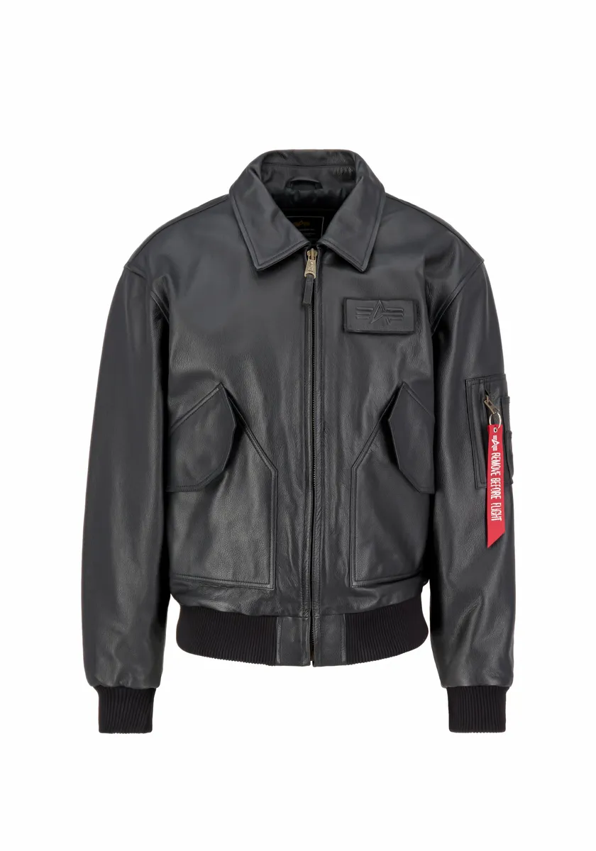 

Кожаная куртка Alpha Industries " Alpha Industries Мужчины - Кожаные и веганские куртки CWU Leather", черный