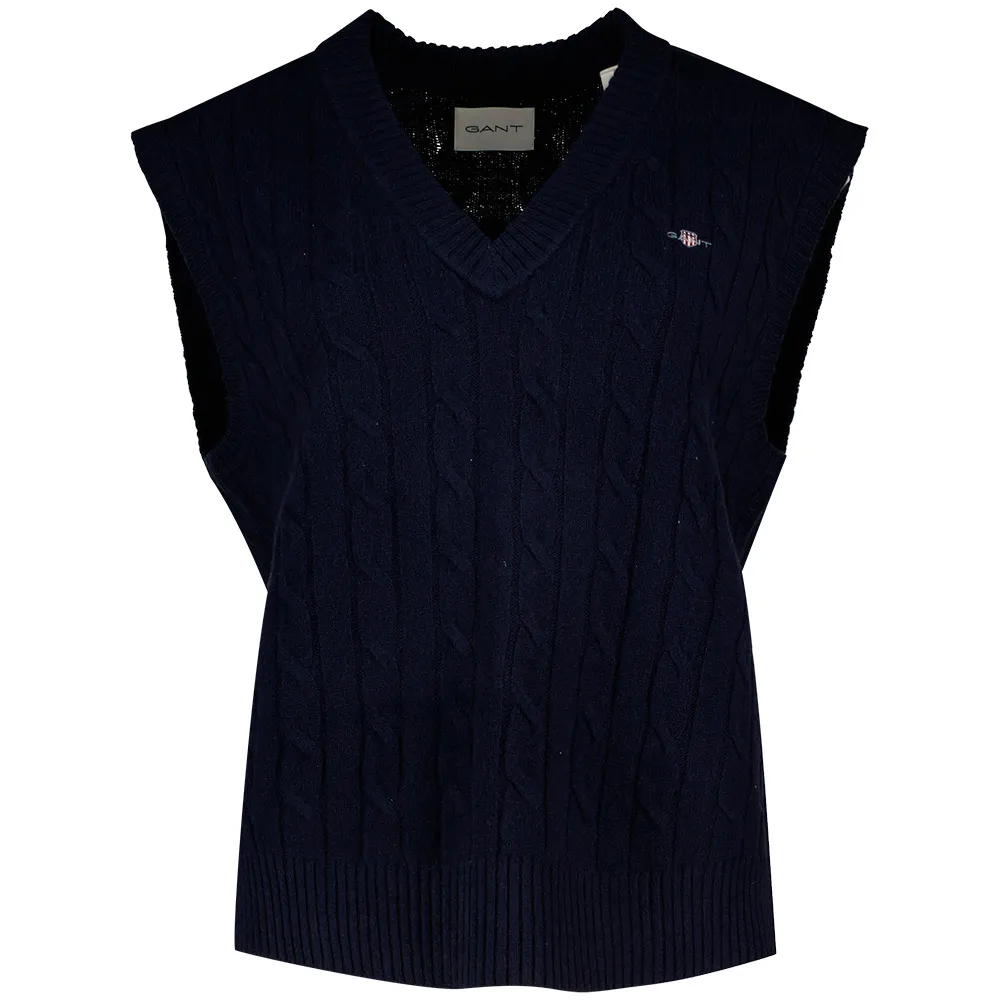 

Вязаный жилет Gant 4805429, синий