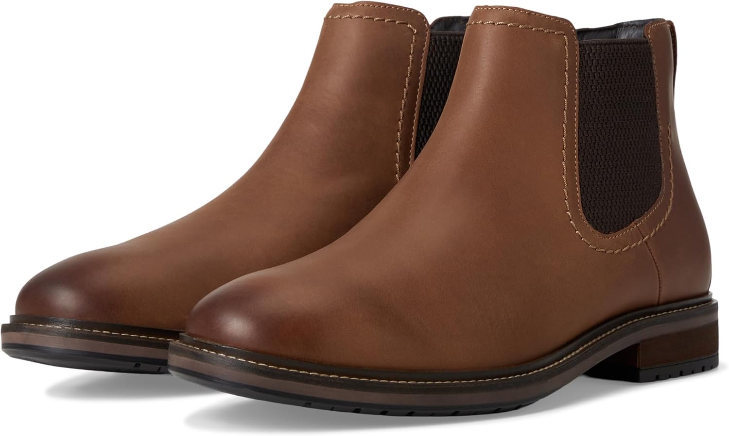 

Мужские ботинки Florsheim Forge с эластичными вставками и цельным носком, Brown Crazy Horse
