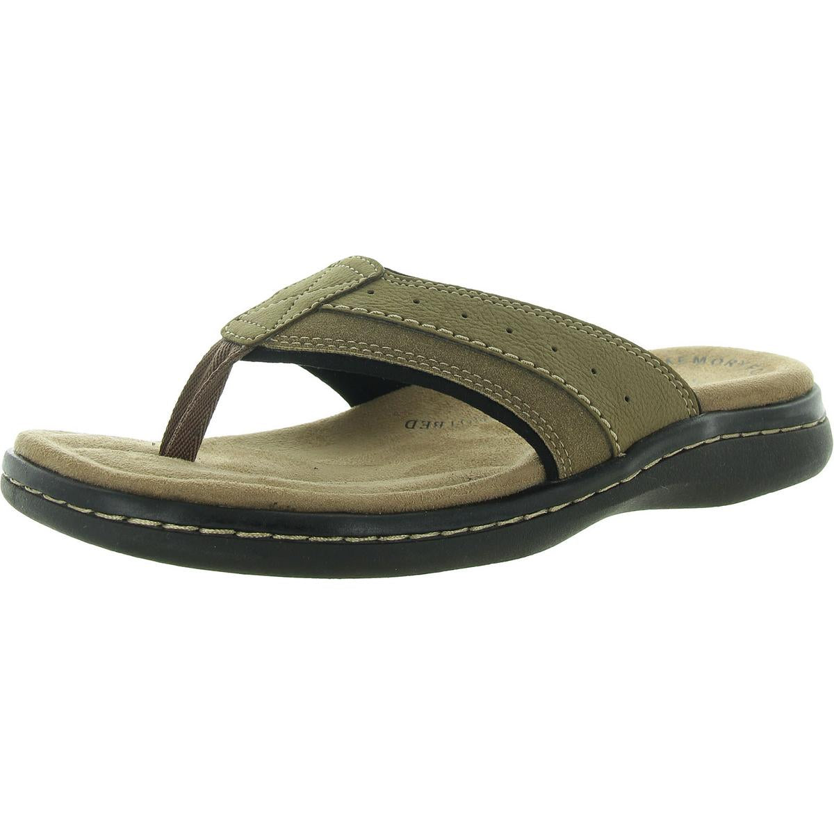 

Мужские шлепанцы Laguna Mens Memory Foam из искусственной кожи Dockers, цвет dark tan