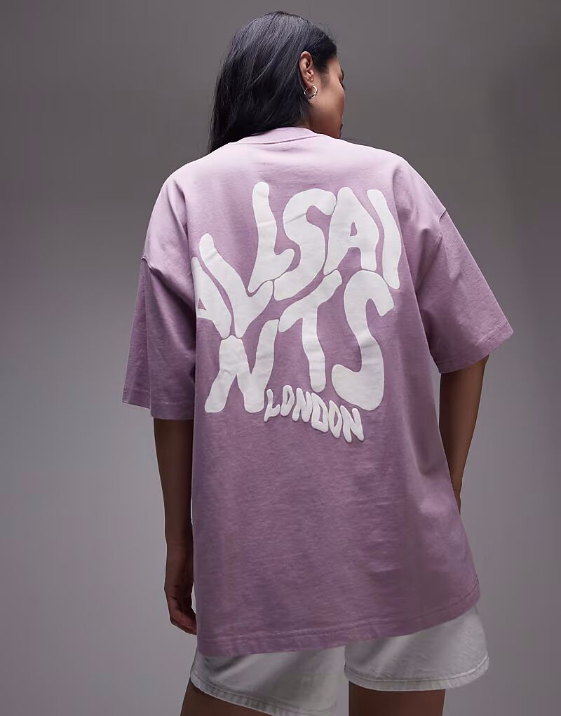 

Футболка Orlando пепельно-фиолетового цвета Allsaints