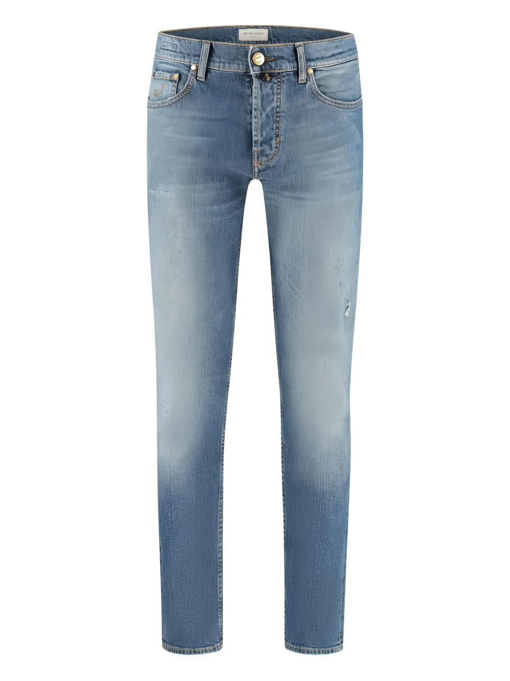 

Выцветшие джинсы с эффектом состаренности Jacob Cohen, синий