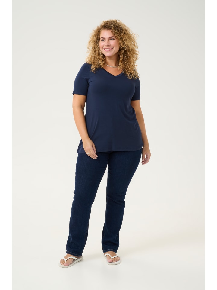 

Футболка KCjena A-образной формы в цвете Midnight Marine KAFFE curve, Синий, Футболка KCjena A-образной формы в цвете Midnight Marine KAFFE curve