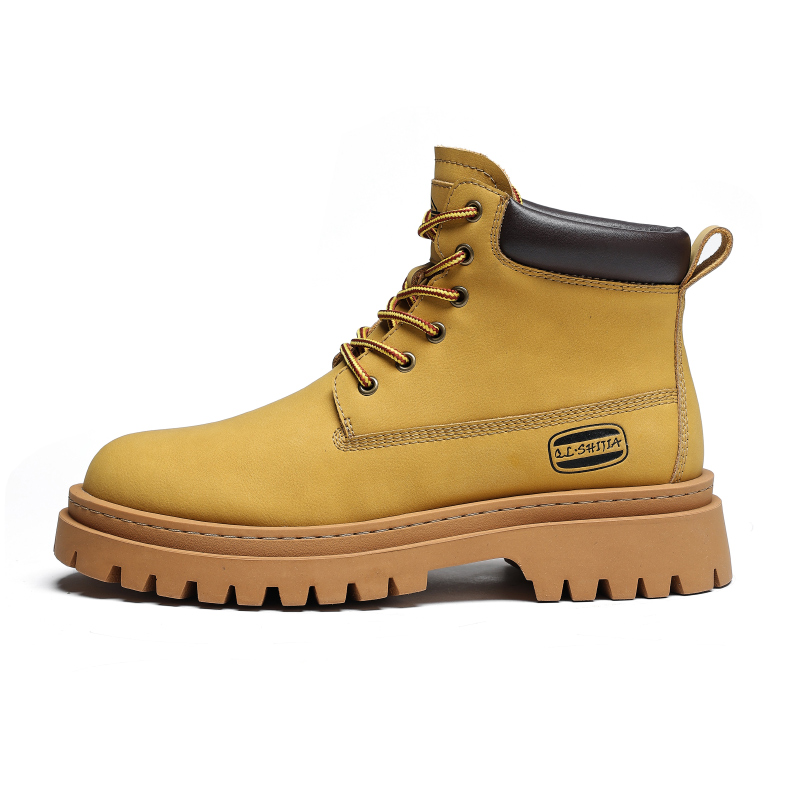 

Wolves • Family QUNLANGSHIJIA Короткие мужские ботинки Martin, желтые