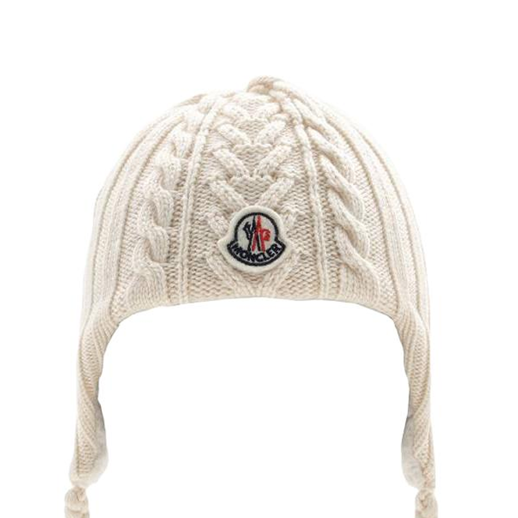 Moncler Шапка Original Design, полиэстер, унисекс, белая — фото 4