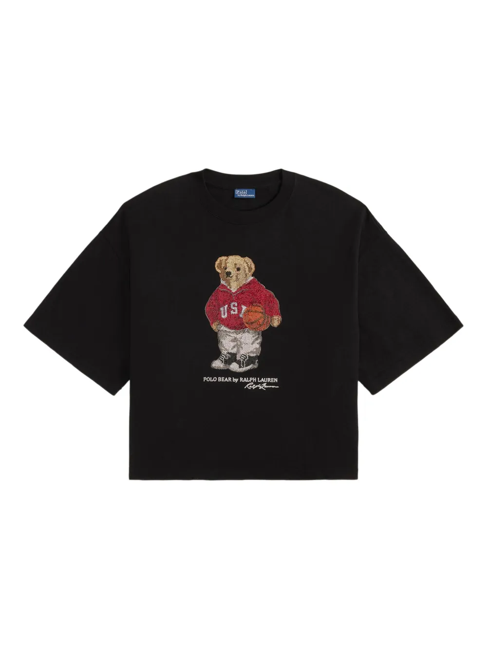 

Декорированная футболка Polo Bear Polo Ralph Lauren, черный