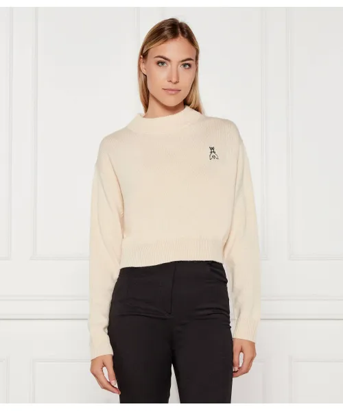 

Свитер Cropped fit Patrizia Pepe, белый