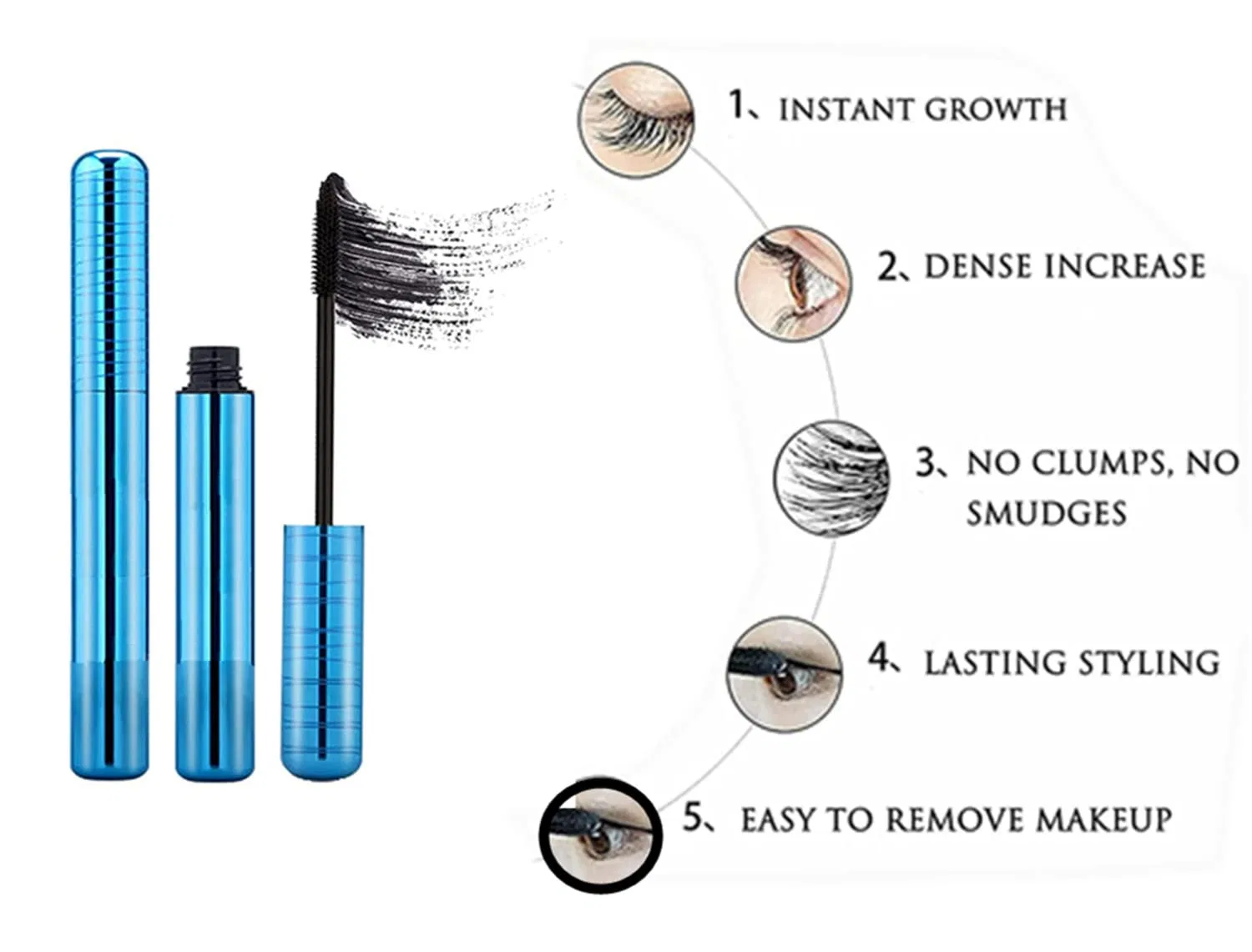 Гипоаллергенная тушь для ресниц «Primelash Mascara» Bamideo, 2 Pieces. — фото 3