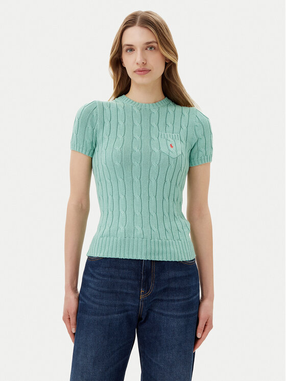 

Облегающий свитер 211895379018 Polo Ralph Lauren, зеленый