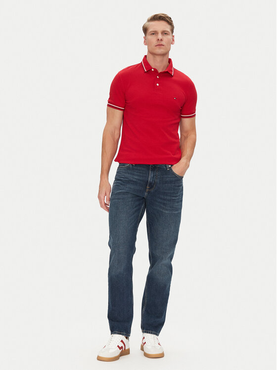 Рубашка поло облегающего кроя Seasonal MW0MW39993 Tommy Hilfiger, красный — фото 2