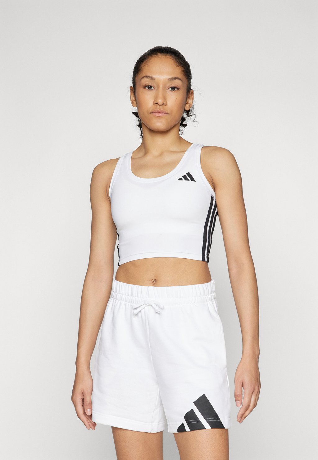 

Топ TRAIN ESSENTIALS 3STRIPES CROPPED adidas Performance, белый