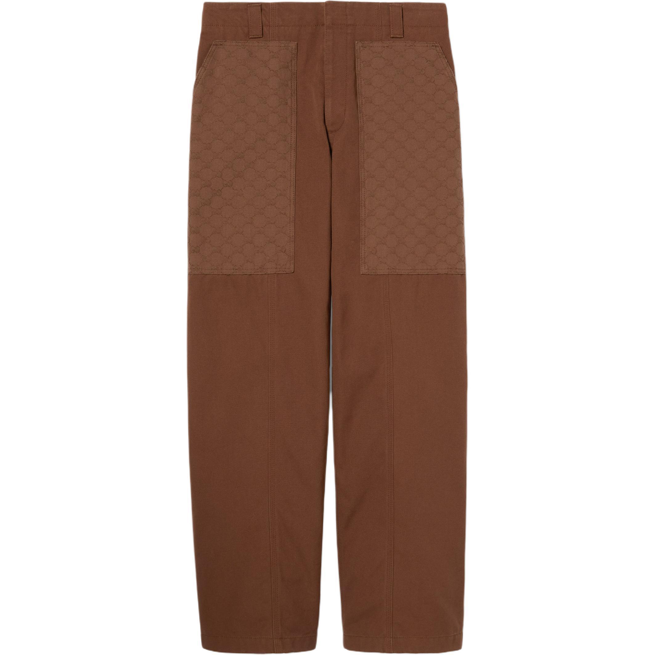 

GUCCI Повседневные брюки мужские коричневые