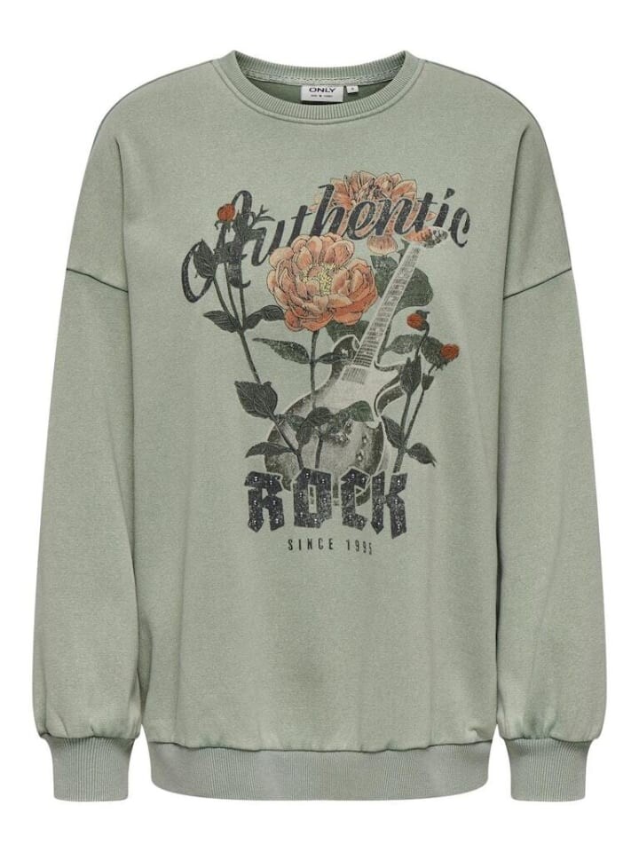 

Толстовка ONLY Sweatshirt, цвет hedge green