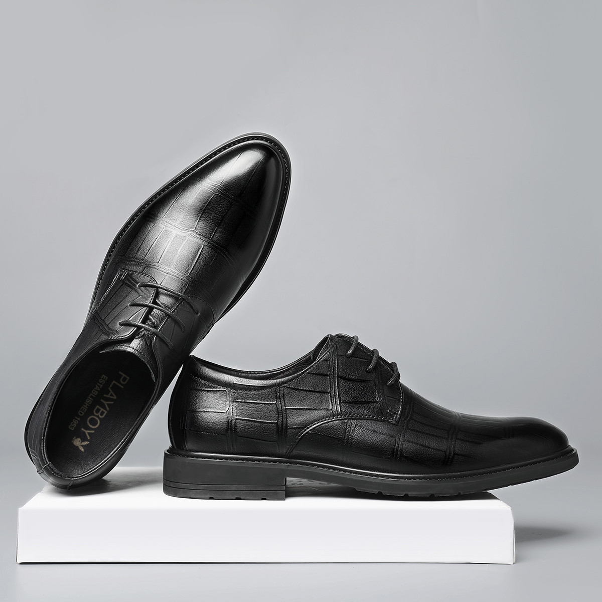 Playboy Мужские классические туфли HH-BC3993 черные, цвет HH-BC3993 Black — фото 4