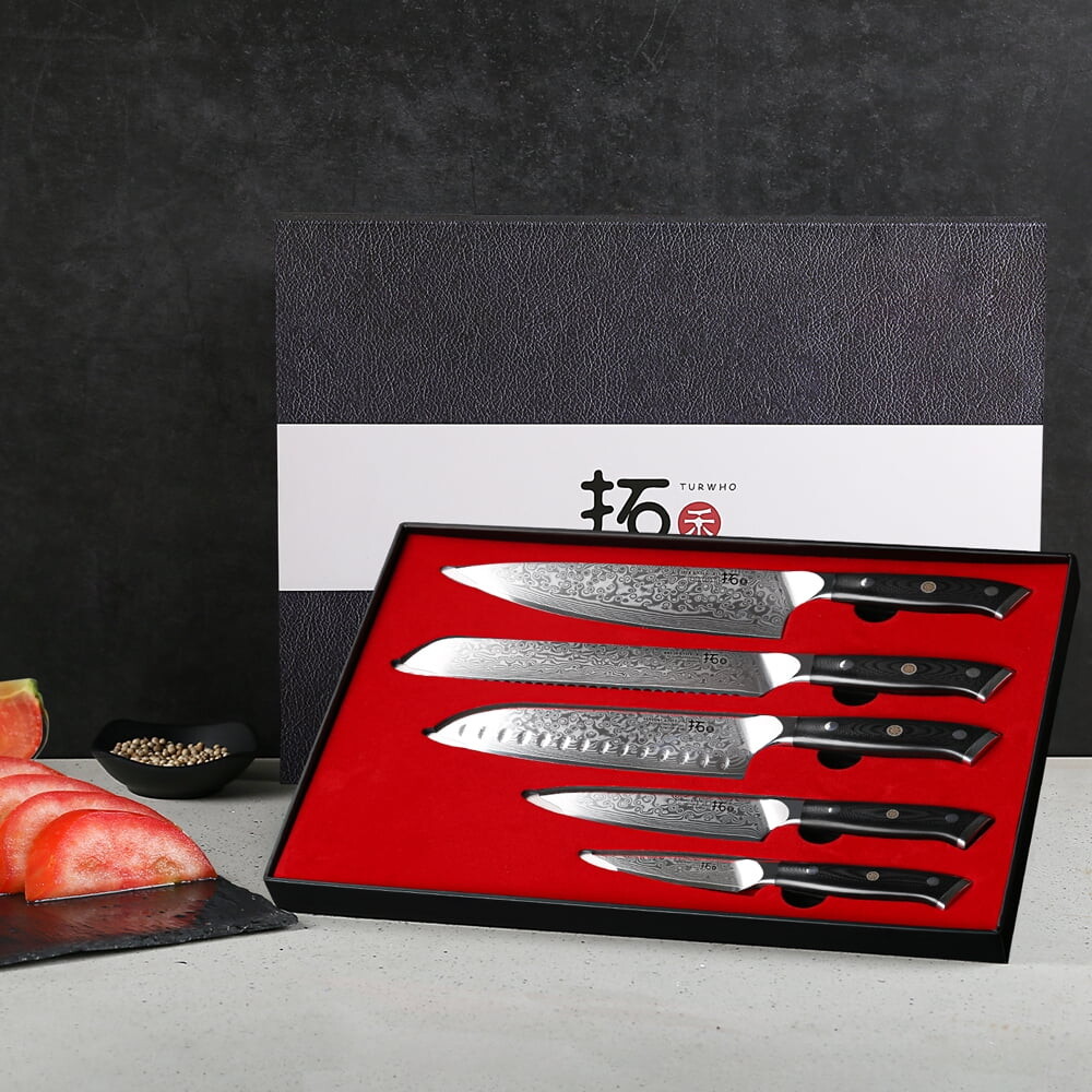 

Нож шеф-повара Turwho Santoku VG10