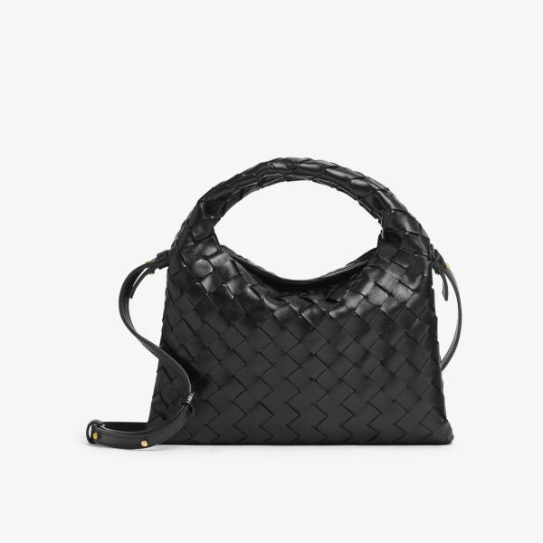 

Сумка на плечо Hop mini из кожи с плетением intrecciato Bottega Veneta, черный