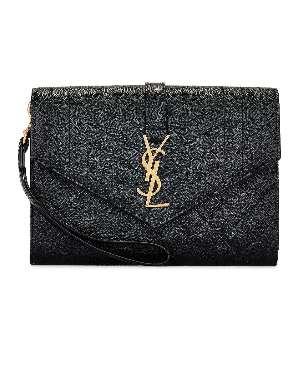 

Сумка Saint Laurent Envelope Flap Pouch, нуар
