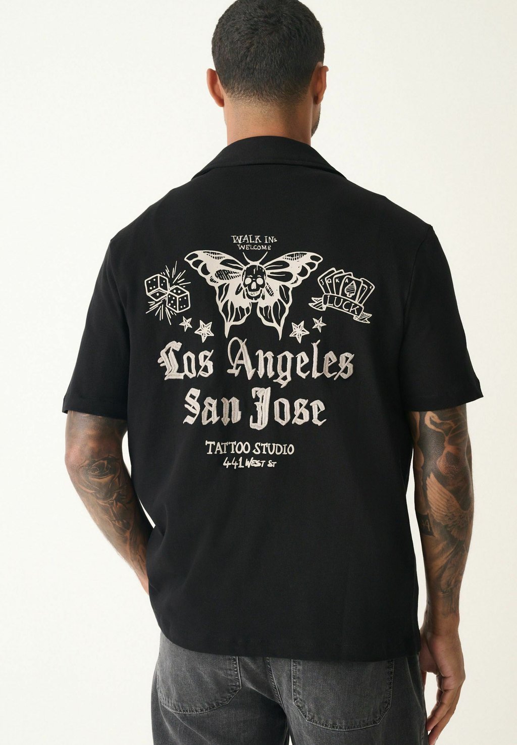 

Рубашка REGULAR FIT - THROUGH Next, черный