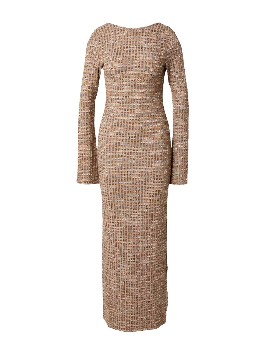 

Вязаное платье VERO MODA Knitted dress KATE, цвет mottled brown