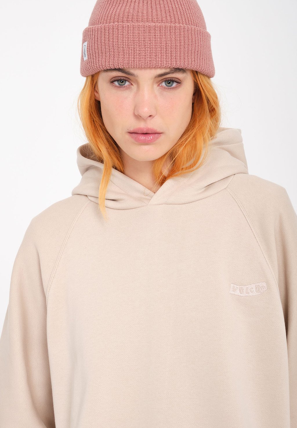 

Толстовка с капюшоном Volcom, розовый
