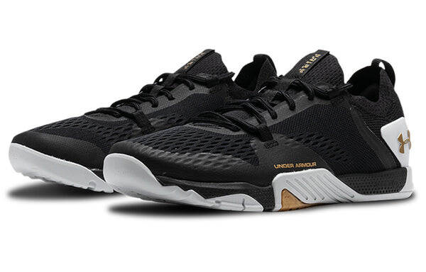 Кроссовки reign 2 tribase 'black metallic gold luster' Under Armour, черный — фото 3