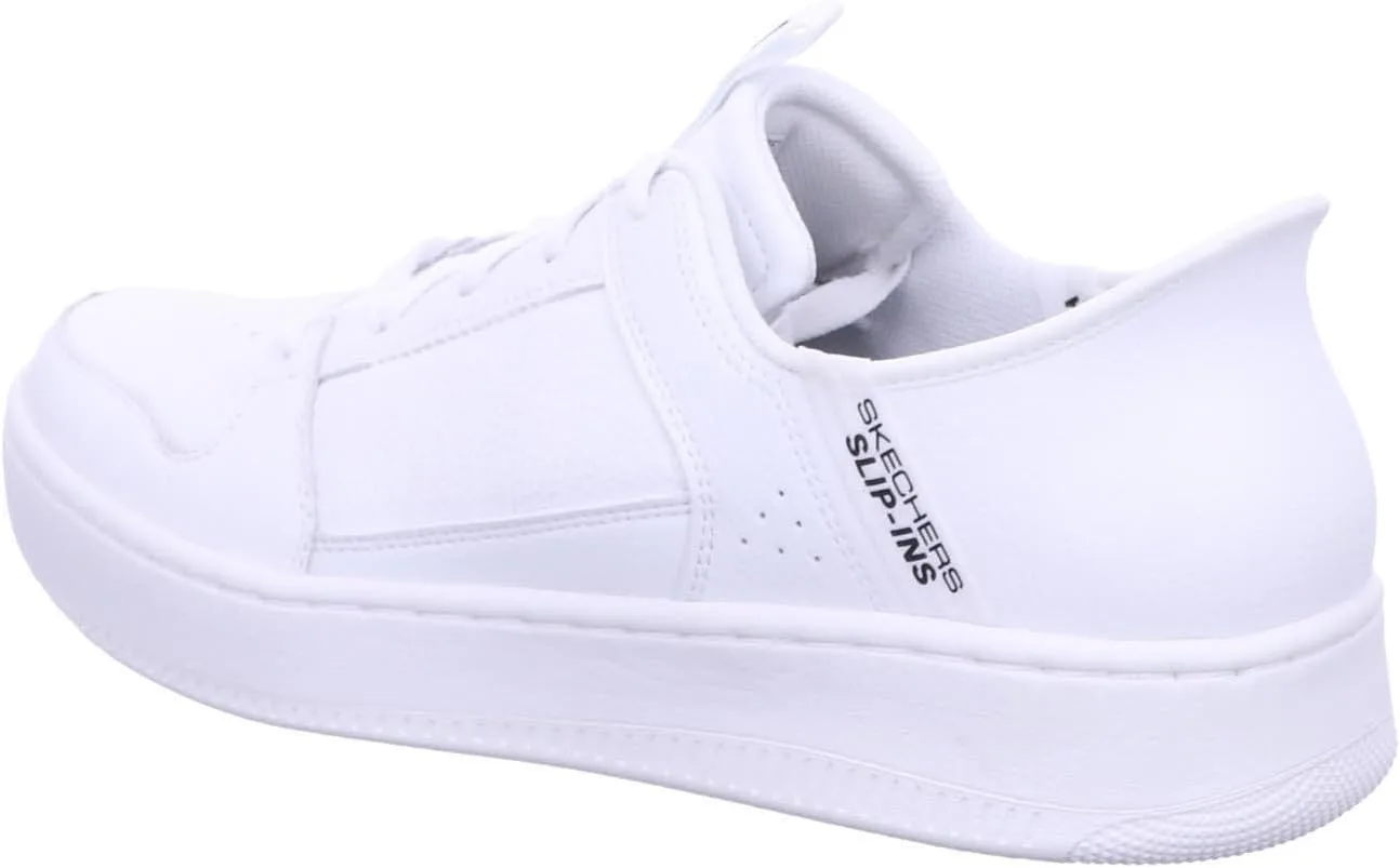 Мужские спортивные кроссовки Skechers Sport Court 92-Distown Hands Free Slip-ins, белый — фото 3