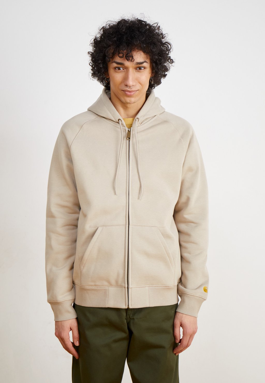 

Толстовка на молнии HOODED CHASE JACKET Carhartt WIP, бежевый