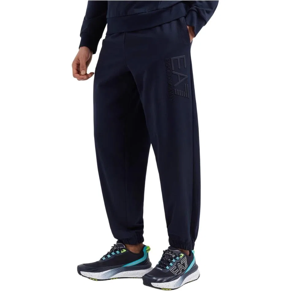 Тренировочные штаны EA7 SS25 Knitted Men's Navy Blue EMPORIO ARMANI — фото 3