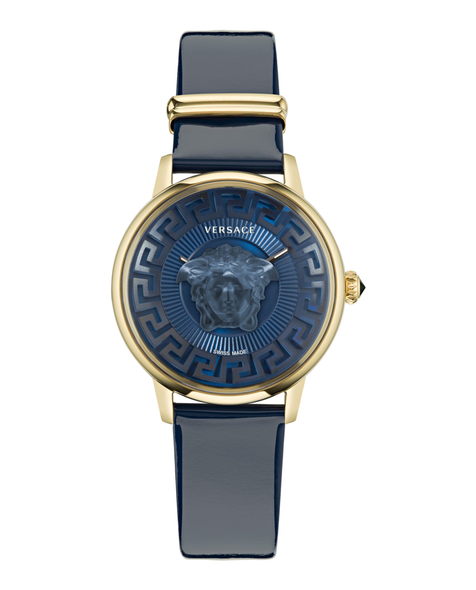 

Часы женские Versace, цвет blue/ip yellow gold/blue