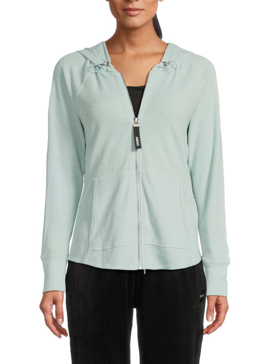 

Куртка с открытыми швами DKNY Sport, цвет Mineral Blue, Синий, Куртка с открытыми швами DKNY Sport, цвет Mineral Blue