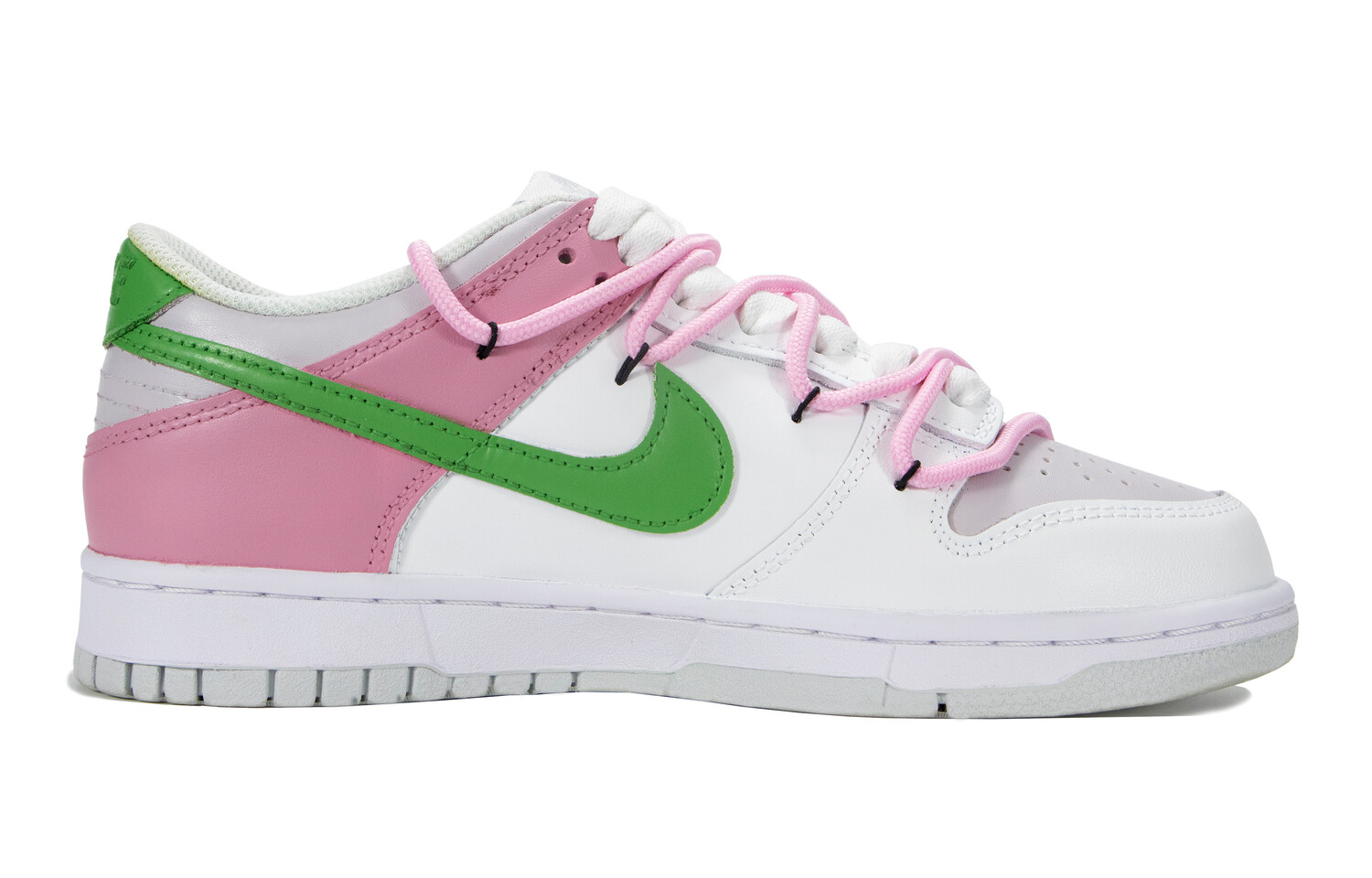 

Кроссовки Nike Dunk Skateboarding Shoes Women's Low-top Pink/white-green, розовый