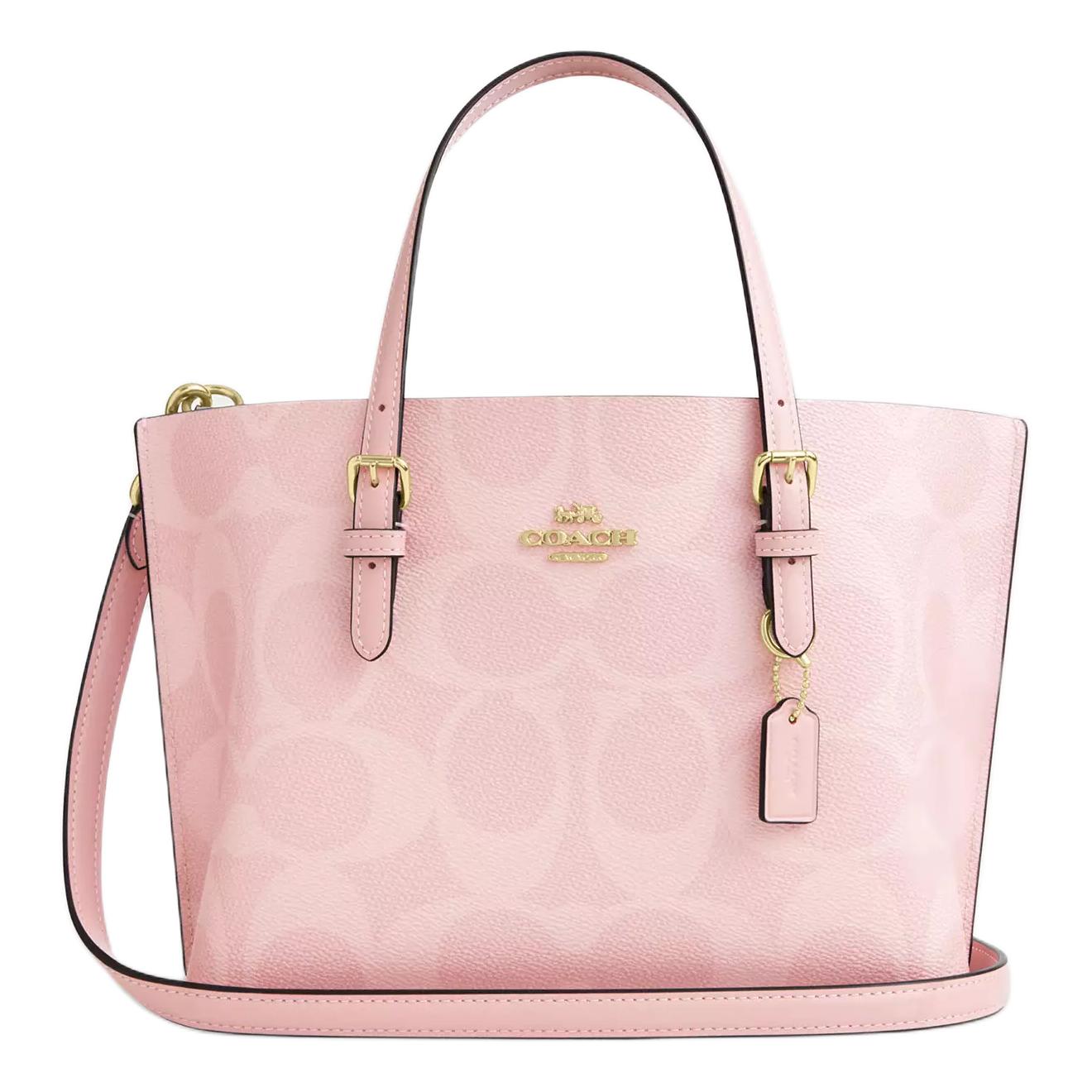 

COACH Сумка-шоппер из искусственной кожи Mollie среднего размера для женщин розового цвета