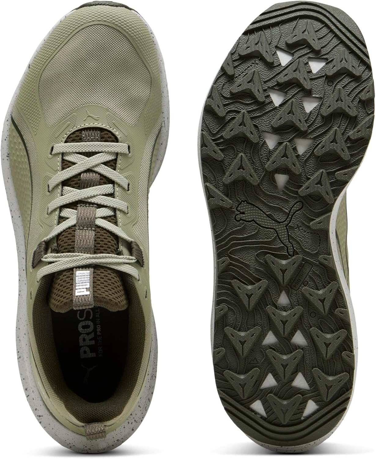 Мужские кроссовки для трейлраннинга Puma Flare Pro, оливковый — фото 4