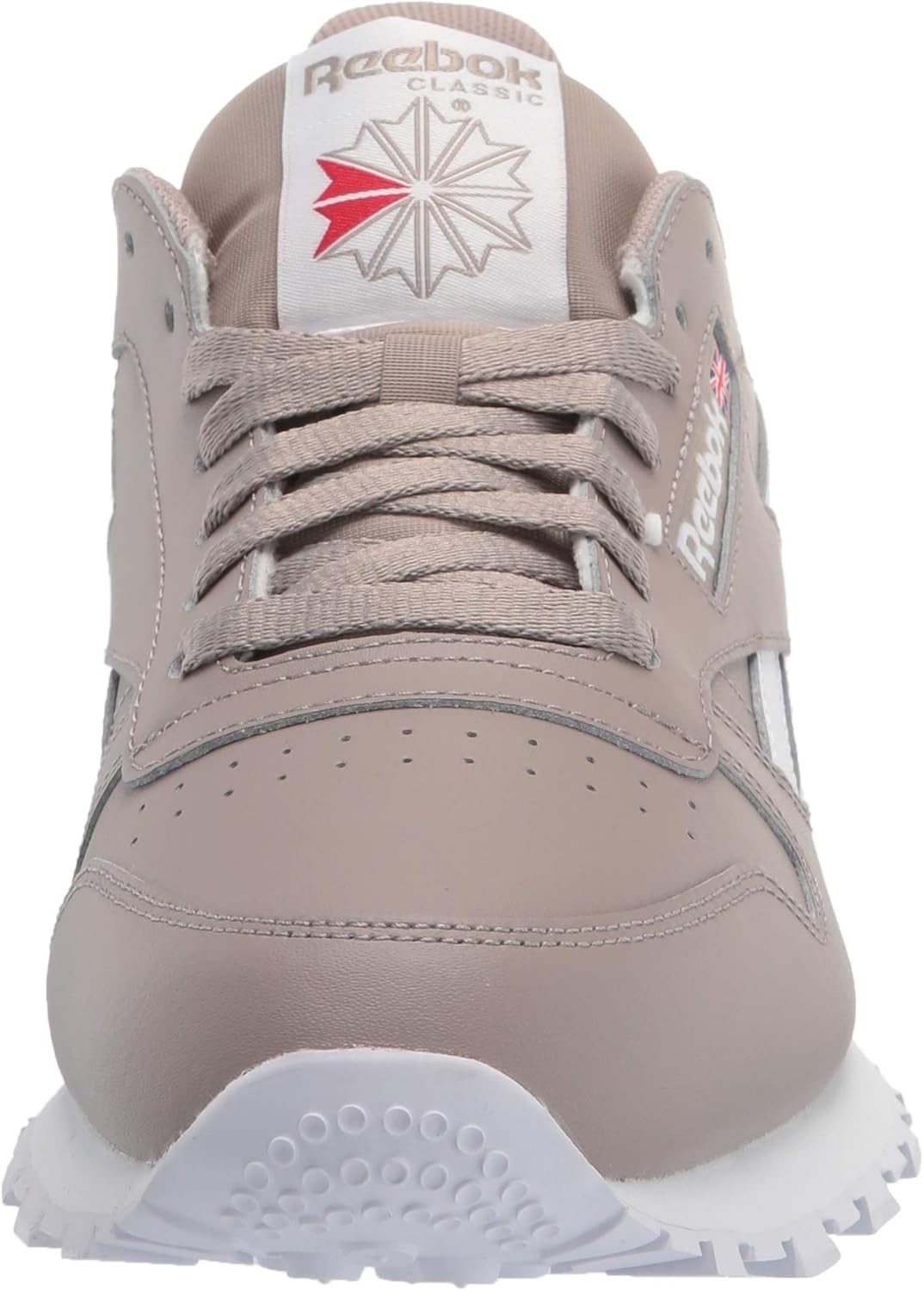 Мужские винтажные кроссовки Reebok Classic Leather 1983, белый/красный/серый — фото 2