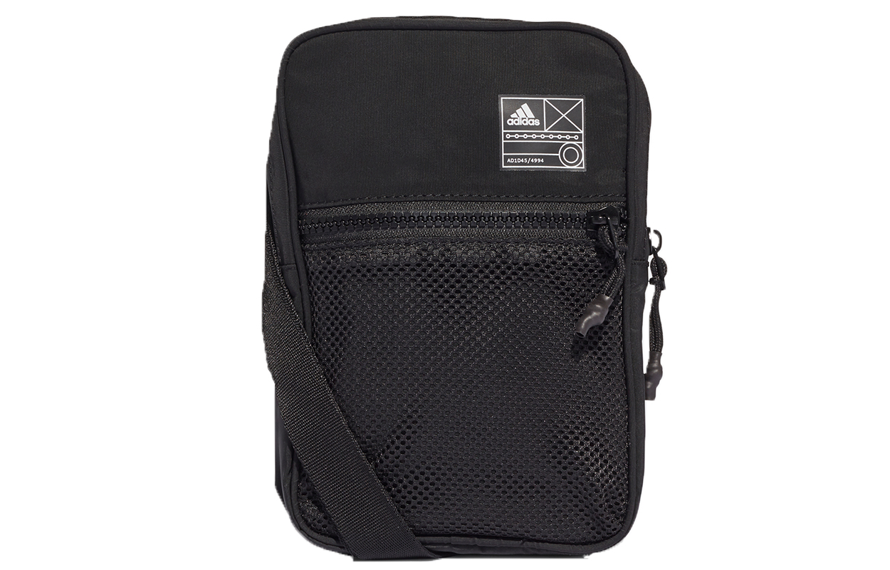 

Adidas Полиэстеровая наплечная сумка унисекс черная, Black