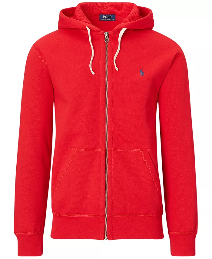 Мужская толстовка с капюшоном Signature Fleece Polo Ralph Lauren, красный — фото 3