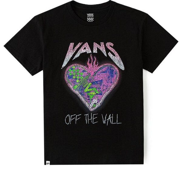 

Футболка heart graphic t-shirt 'black' Vans, черный