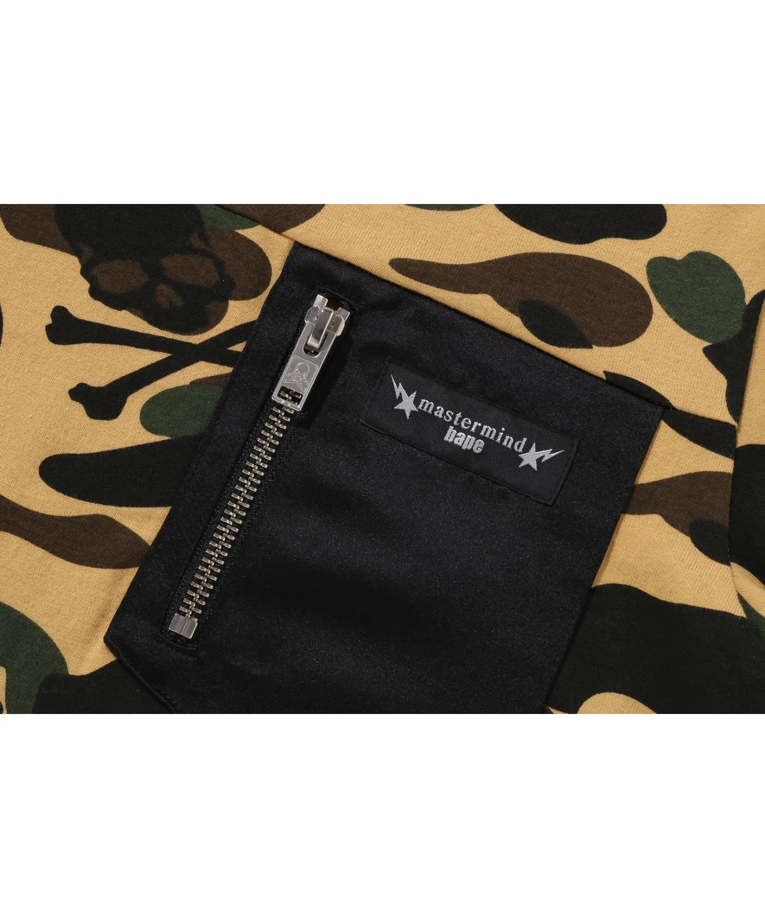 Футболка с камуфляжем MM 1ST CAMO A BATHING APE желтая — фото 3