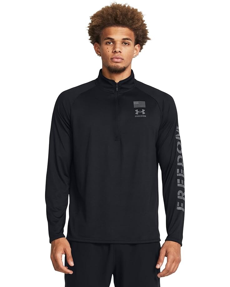 

Куртка Under Armour Freedom Tech 1/2 Zip, цвет Black/Pitch Gray