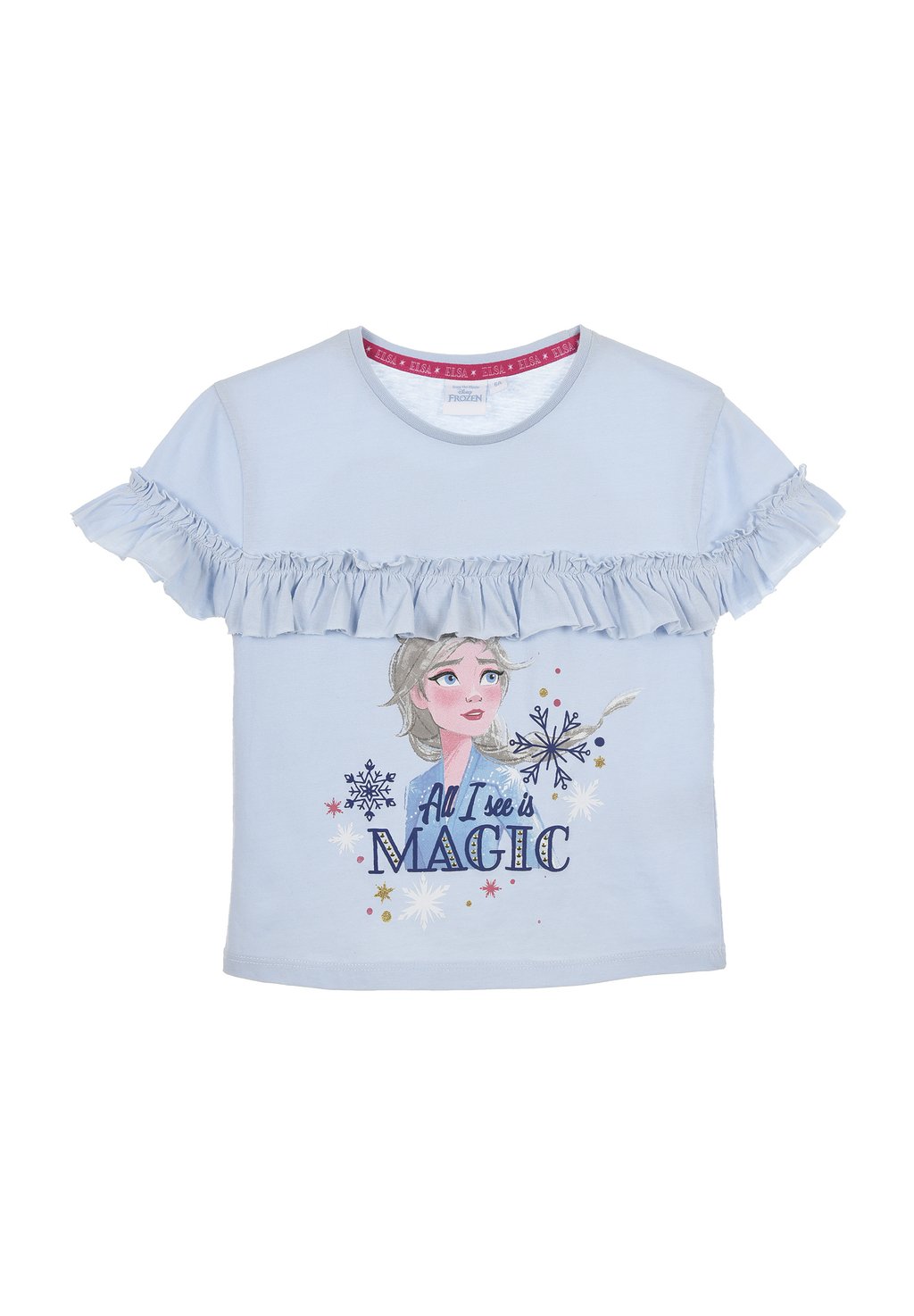 

Футболка с принтом DISNEY FROZEN, светло-голубой