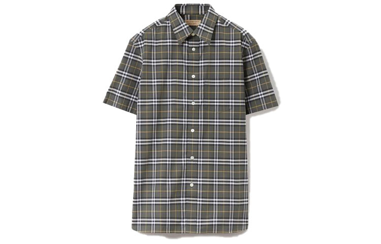 

Рубашка мужская зеленая Burberry, зеленый